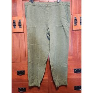 Anybody Pull-on Cuffed Joggers Olive Green w/ Pockets Womens Size XL NWT!